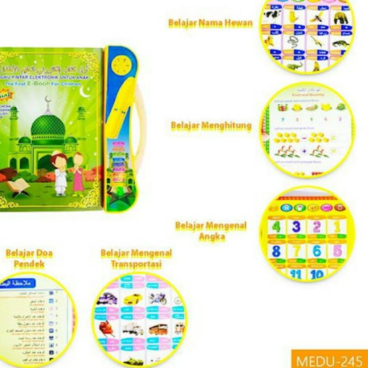 ➽Terbaru Mainan Edukasi Anak Usia 1 2 3 4 5 tahun Buku Anak Suara Muslim E book Bahasa Terlaris hari