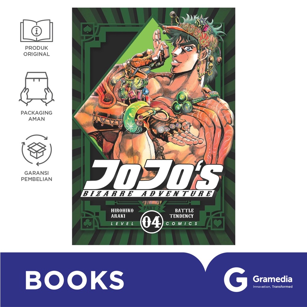 Level Comic Jojo`s BIzarre Adventure 04 - Part 2 Battle Tendency (Hirohiko Araki)
