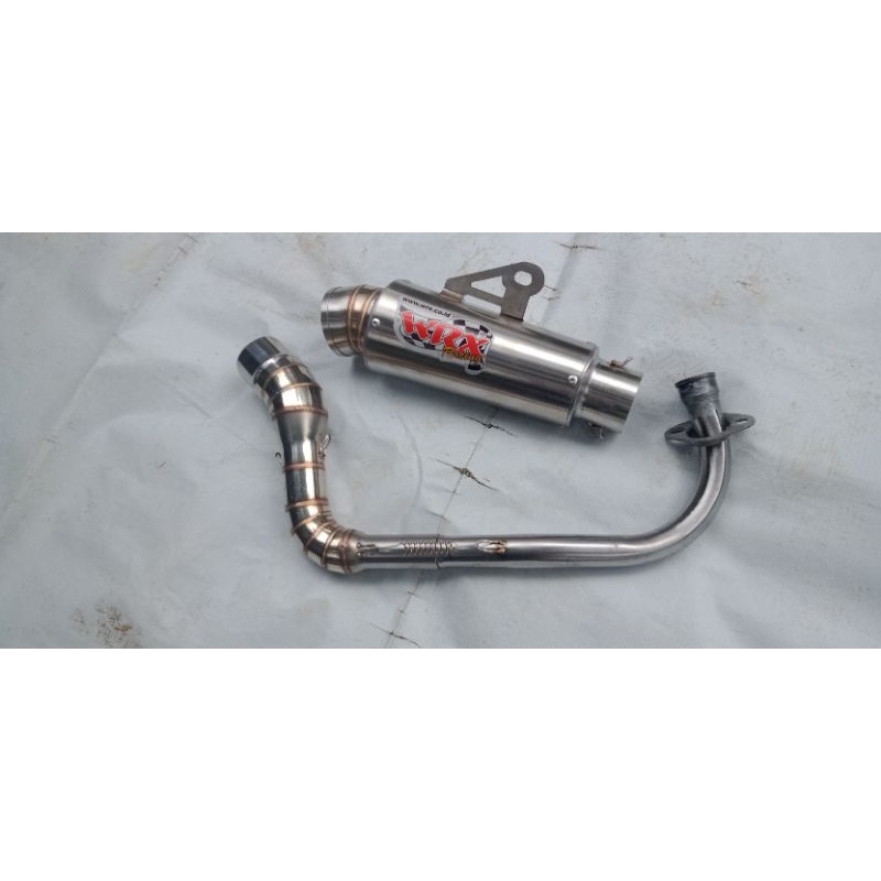 Knalpot racing WRX racing pnp beat fi. beat karbu. Scoopy. Mio sporty. Mio j. Mio GT. nmax aerox dll