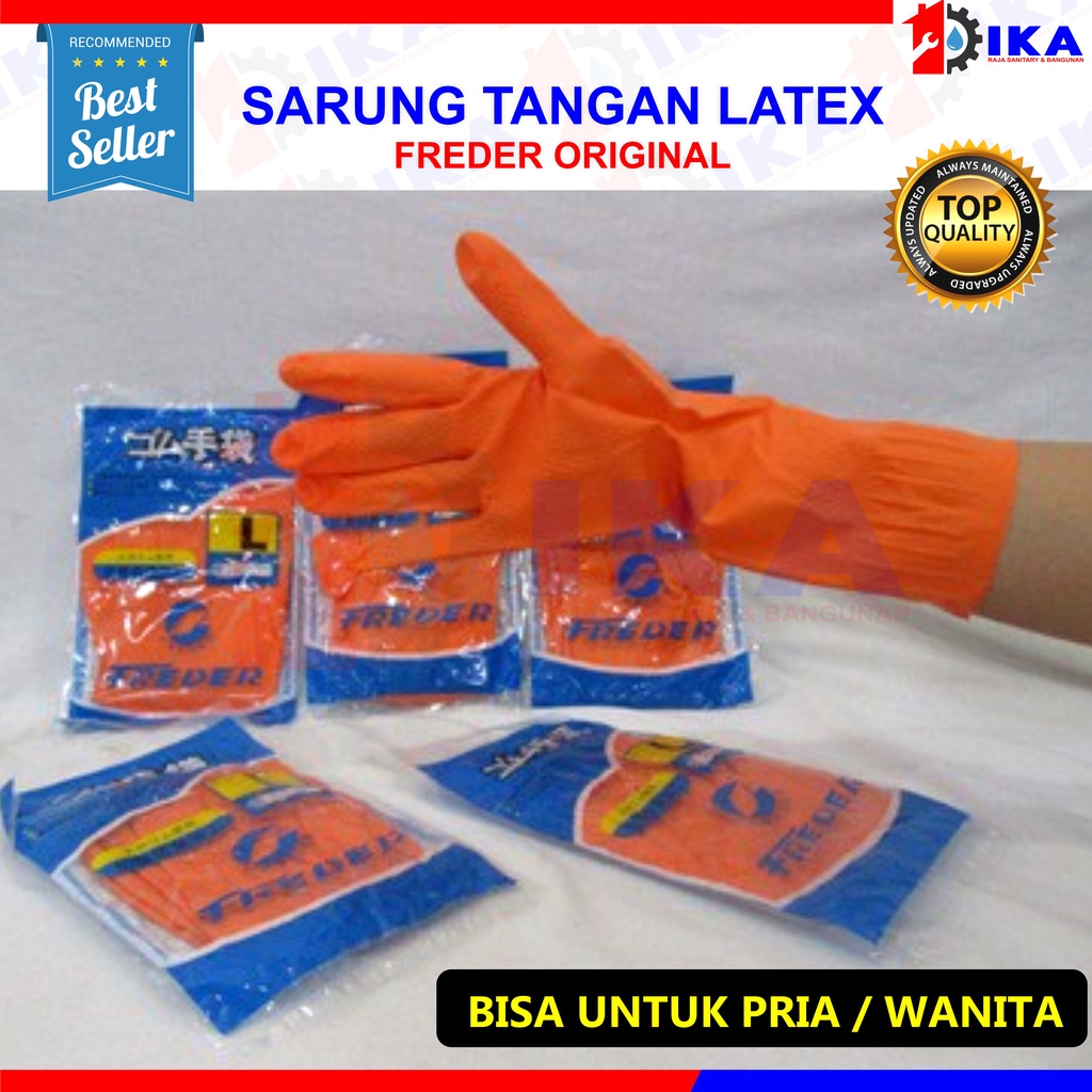 Sarung Tangan Karet Panjang Sarung tangan latex lateks Sarung tangan Kerja Anti Slip