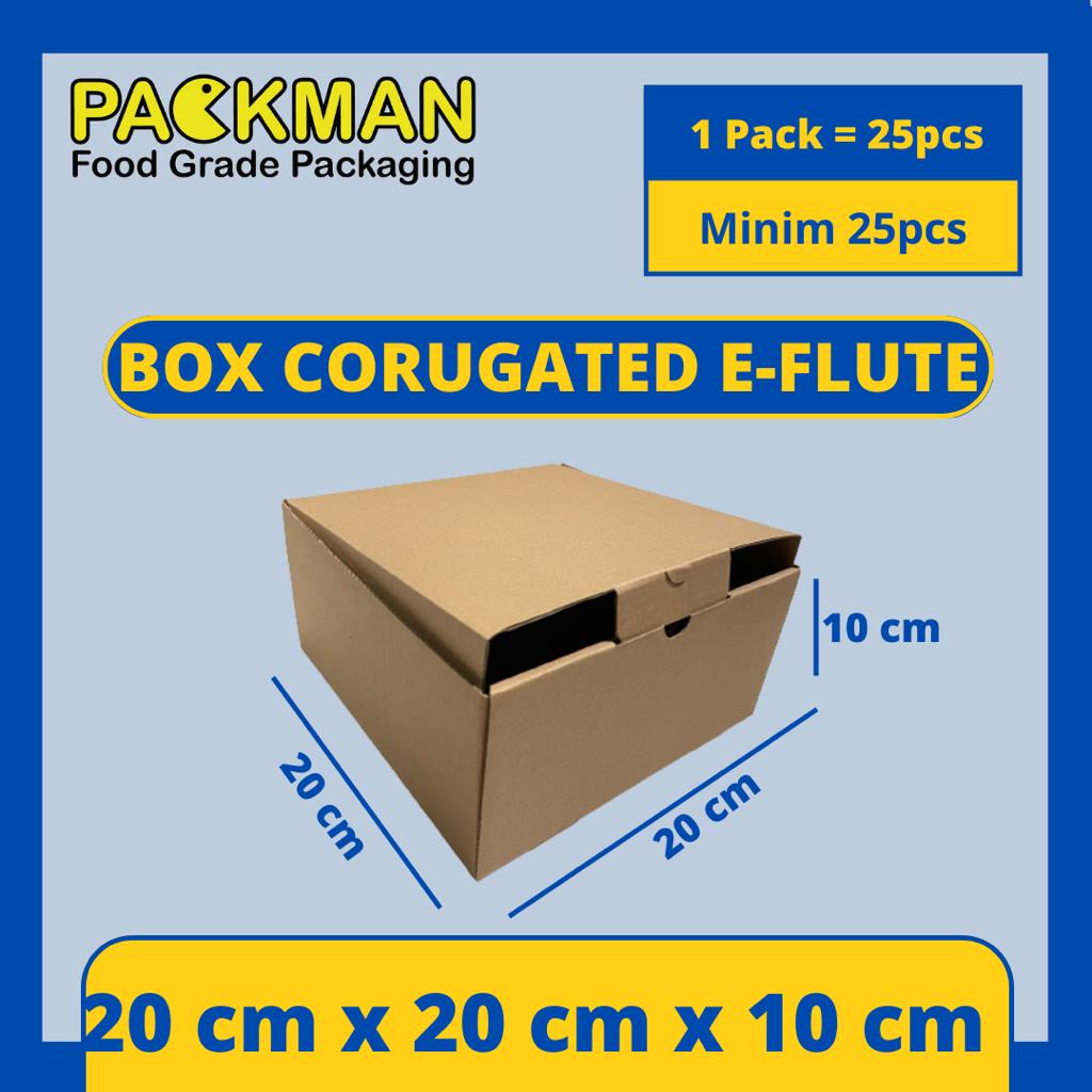 

KARDUS 20x20x10 cm / BOX KARTON CORUGATED DIECUT E-FLUTE / AKSESORIS HAMPERS PACKING ONLINE