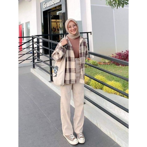 kemeja flanel lengan panjang remaja bestseller-6