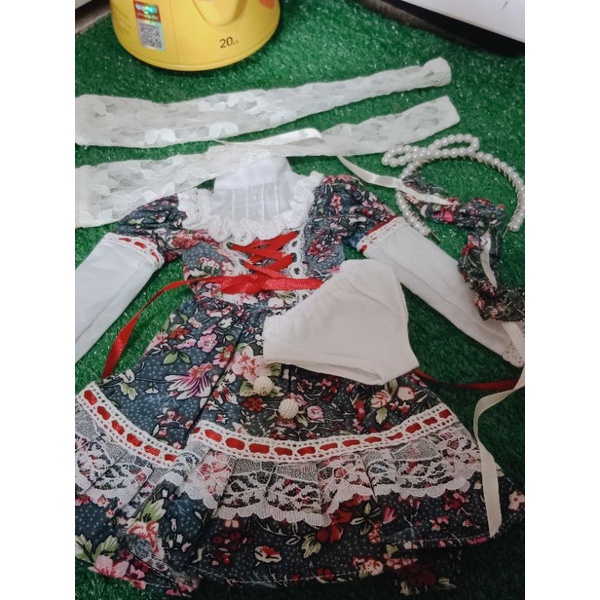 Set Baju Wig & asesoris bjd doll 1/3 60cm