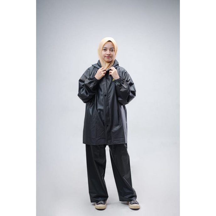 RAINCOAT, JAS HUJAN PVC TEBAL MANTEL MOTOR ANTI REMBES By Azka X Modenaz