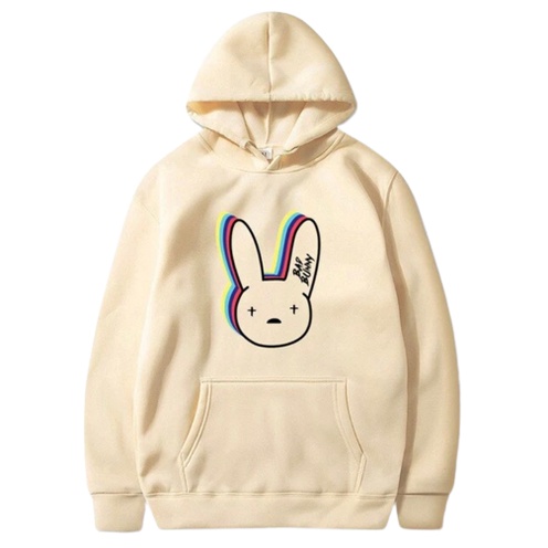 Bad Bunny Jumper Hoodie II Sweater Hoodie Trendy II Sweter Oblong Topi Sz M - XL Anak &amp; Dewasa ( Pria &amp; Wanita )