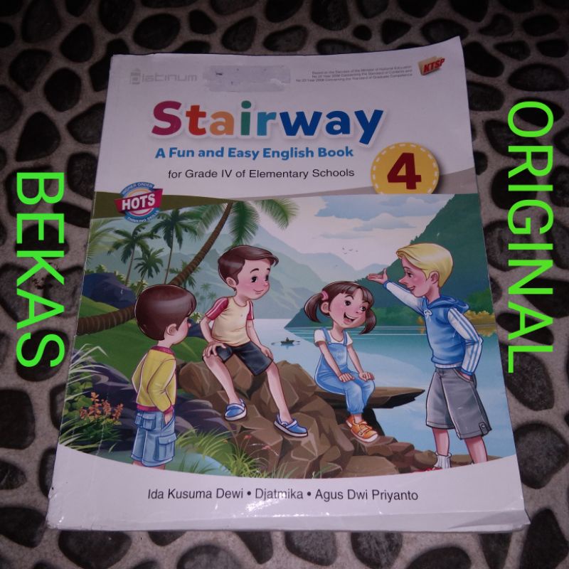 Buku Stairway Bahasa Inggris kelas 4 IV SD MI Platinum Tiga Serangkai KTSP Kurikulum 2013 HOTS Revis