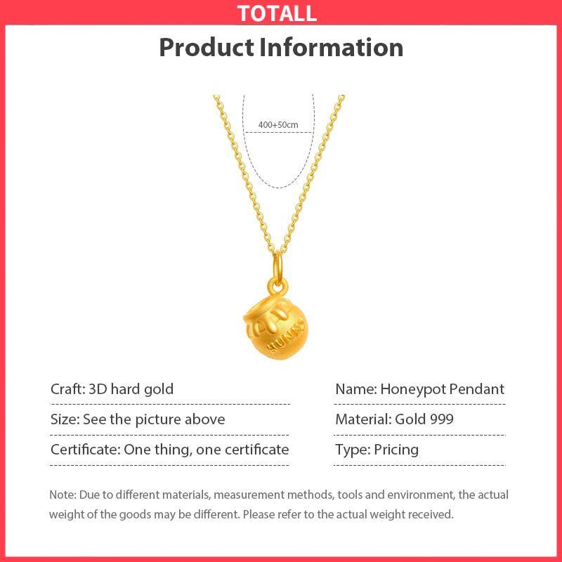 COD Kalung Winnie-the-Pooh Alloy Bahan Kartun Lucu Korea Gaya Aksesori Fashion-Totall