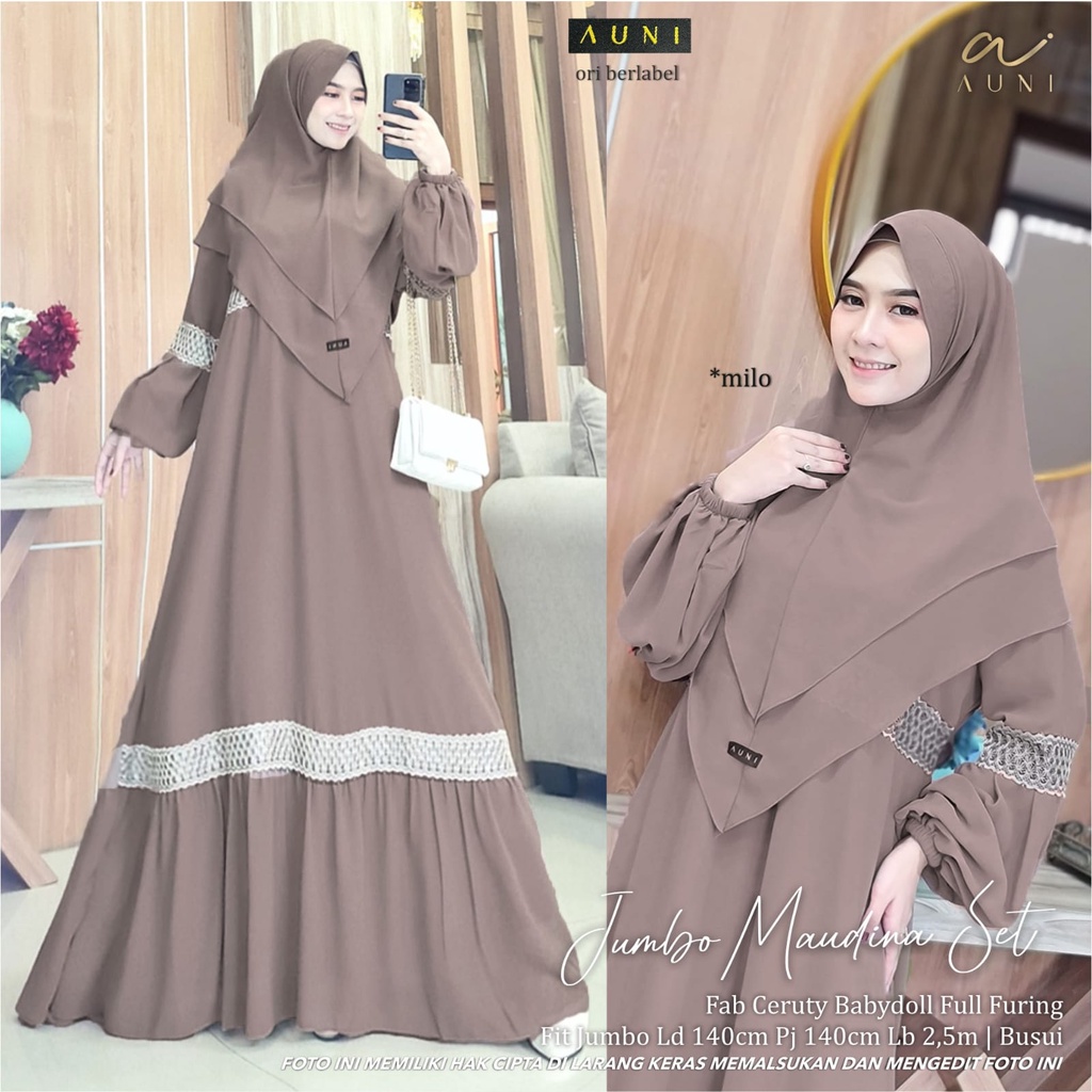 JUMBO MEDINA SET | SET SYARI | GAMIS SYARI FREE HIJAB | GAMIS SET HIJAB |