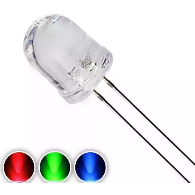 10PCS LED 5mm 3 Warna