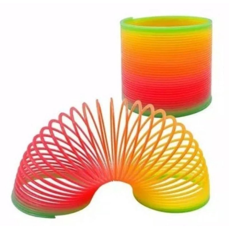 MAINAN ANAK SPRING RAINBOW SLINKY MAINAN SPRING PELANGI