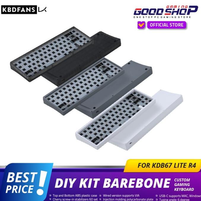 KBDFANS KBD67 Lite R4 - Mechanical Keyboard DIY Kit