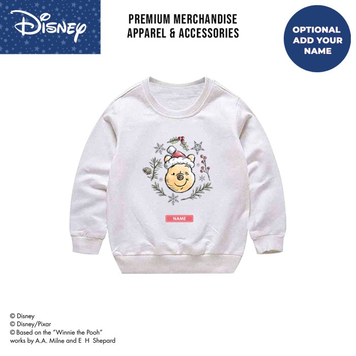 Disney Crewneck Kids / Sweater Anak Winnie The Pooh Christmas WTP22