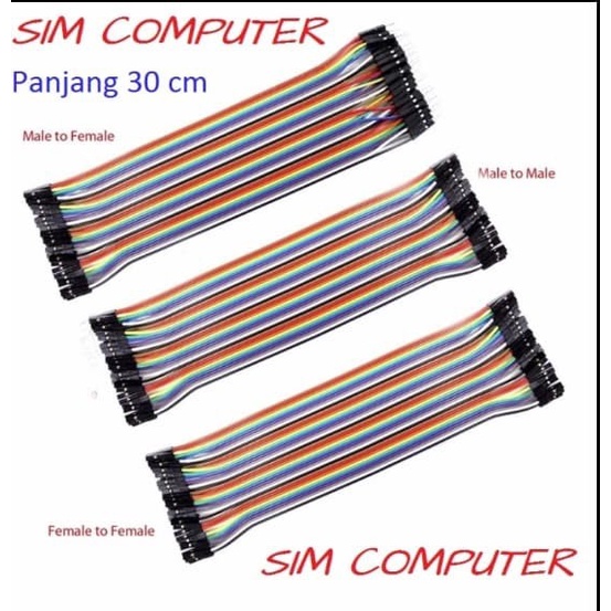 Dupont Jumper Cable 30 Cm isi 40 kabel Male to Male F to F, M to F