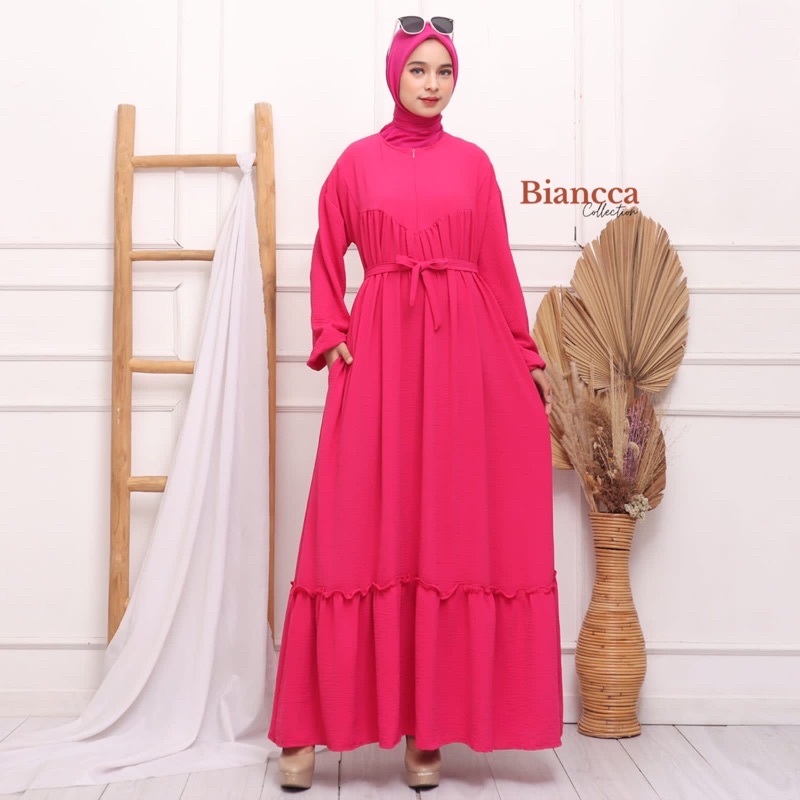 SALSA GAMIS - GAMIS CRINKLE GAMIS LEBARAN KANTONG KANAN KIRI