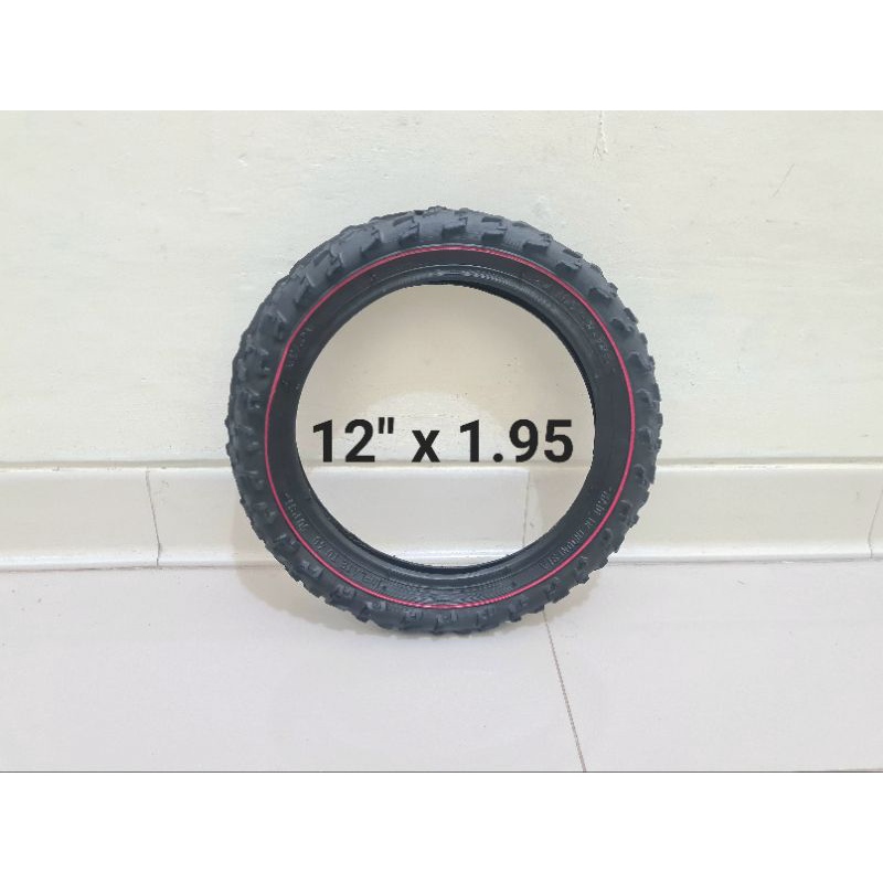 BAN LUAR SEPEDA ANAK UKURAN 12 INCH NYLON TIRE TUBE BAN SEPEDA 12INCH BMX MINI BAN DALAM 12 INCH