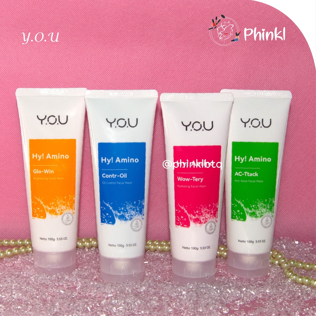 `ღ´ PHINKL `ღ´ Y.O.U HY Amino cuci muka face facial wash mencerahkan jerawat best seller