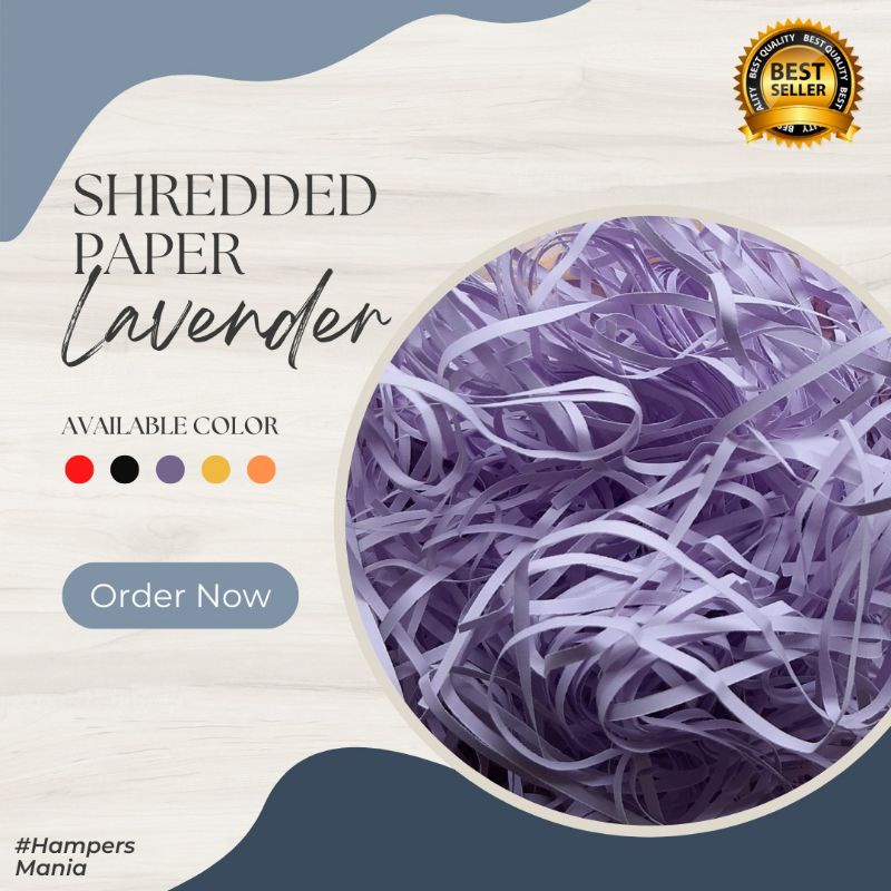 

Kertas cacah warna lilac premium 50gram/kertas serut/kertas giling