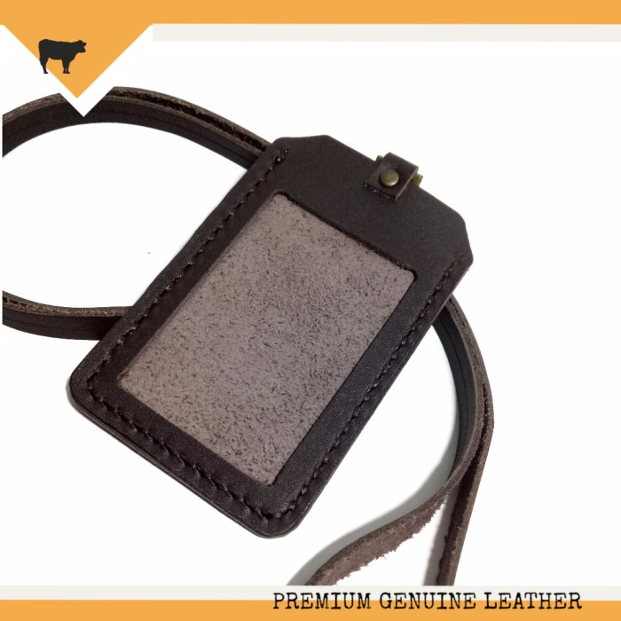 

*****] GENUINE LEATHER CARD HOLDER, ID CARD CASE HANDMADE DARK BROWN