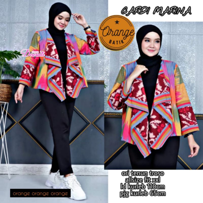 Jual Cardi Batik Marina Tenun Troso Ori Shopee Indonesia