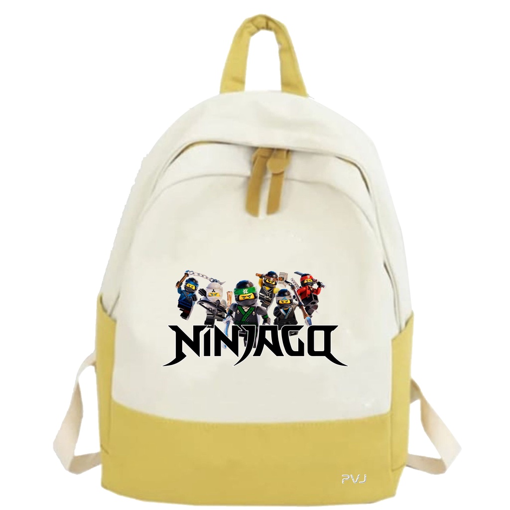 PVJ - TAS Anak Sekolah Ransel Motif Lego Ninjago Laki-laki dan Perempuan
