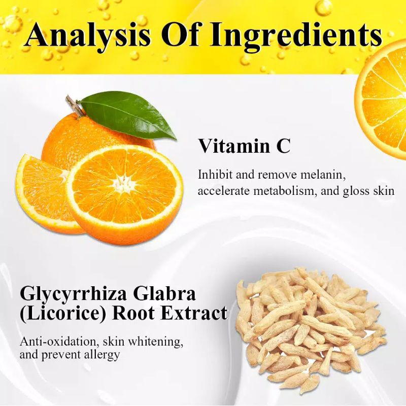 Breylee Vitamin C Pemutih 20% Krim Wajah Penghilang Bintik-Bintik Hitam 40g