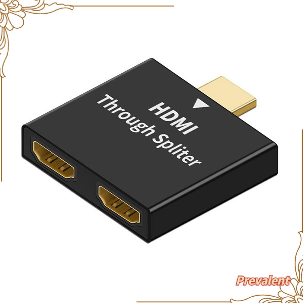 Preva HDMI Melalui Splitter Blueray DVD Player 1080P Monitor Proyektor Adapter