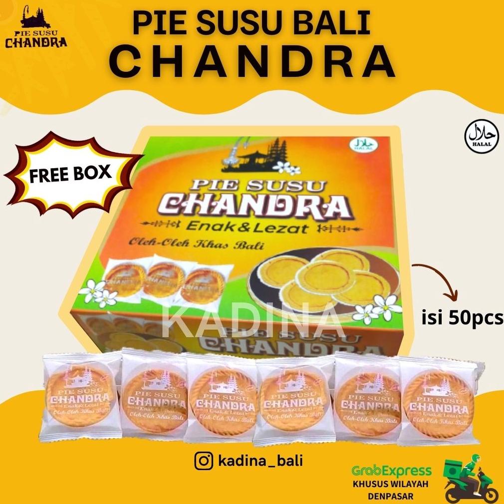 

[BAYAR DITEMPAT] Pie Susu Bali FREE BOX CHANDRA isi 50pcs | Pie Susu Chandra Harga Grosir | Pai Susu Murah Oleh-oleh Khas Bali Original