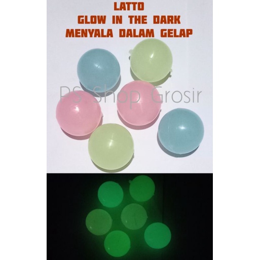 ETEK ETEK MENYALA DALAM GELAP GLOW IN THE DARK / TEK TEK / LATTO LATTO / KATTO KATTO