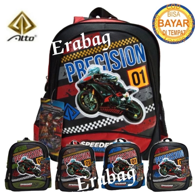 Tas Ransel anak sekolah laki laki ALTO  Character Motor Croos 40963X