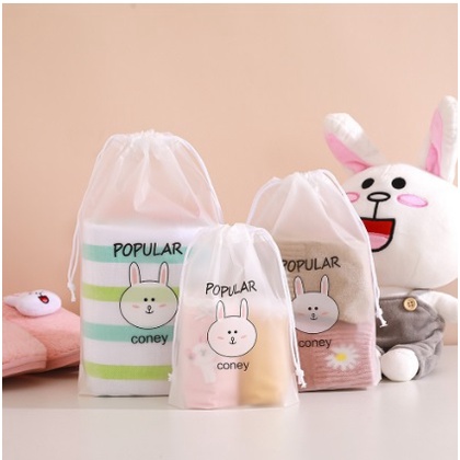 BESAR serut Pouch pvc tas serut untuk traveling tempat kosmetik alat mandi