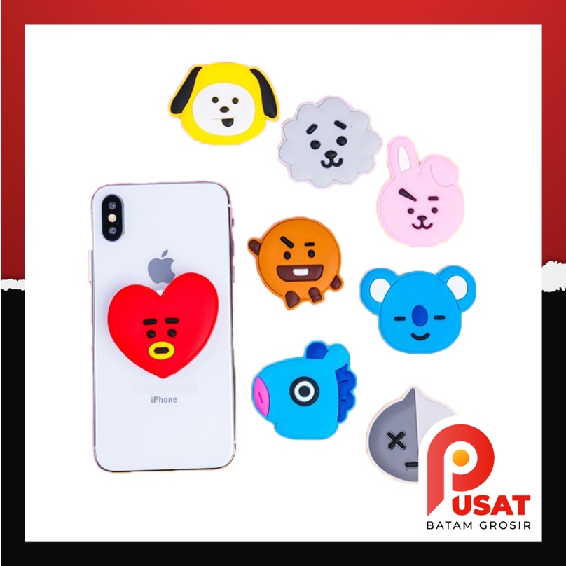 Pusat Batam Grosir - 644 Pop Socket HP 3D Karakter Korea / Pop Socket 3D / Pop Socket Aksesoris HP