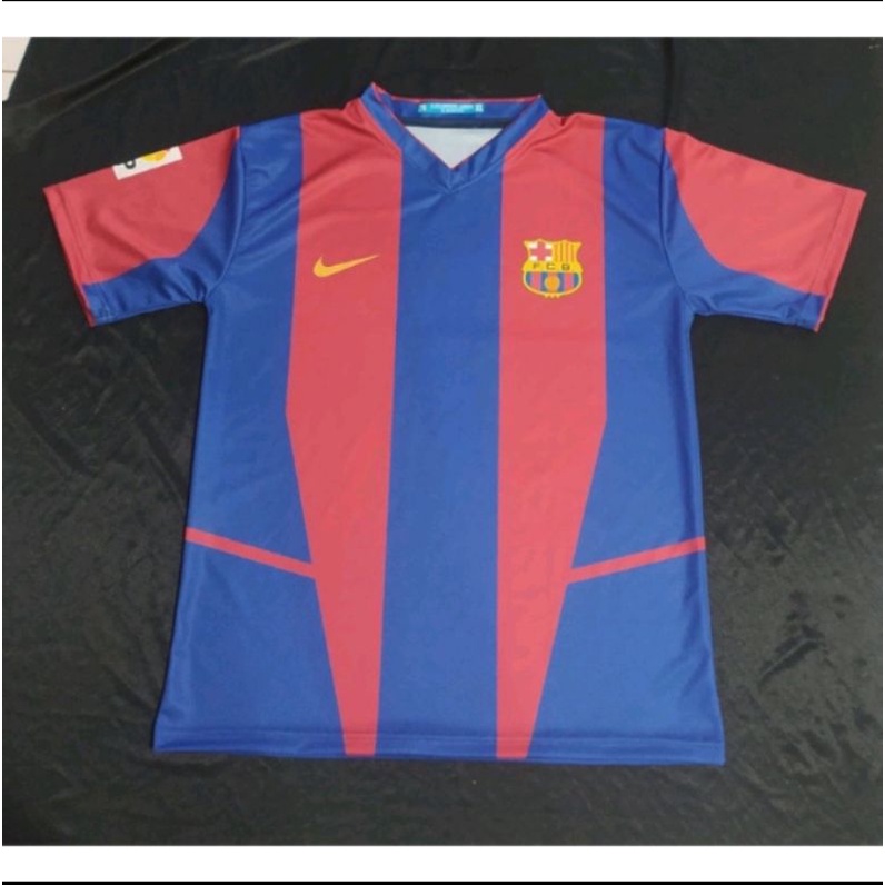 Jersey barcelona 2002 2003 Full printing Free Nama dan Punggung