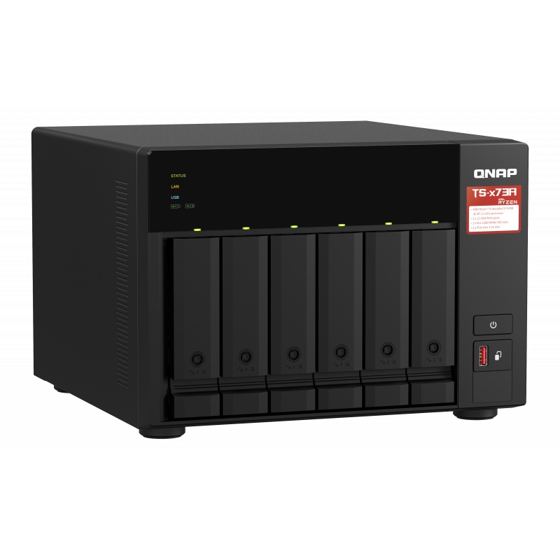 QNAP TS-673A-8G 6-Bay NAS Server External Storage Cloud TS673A