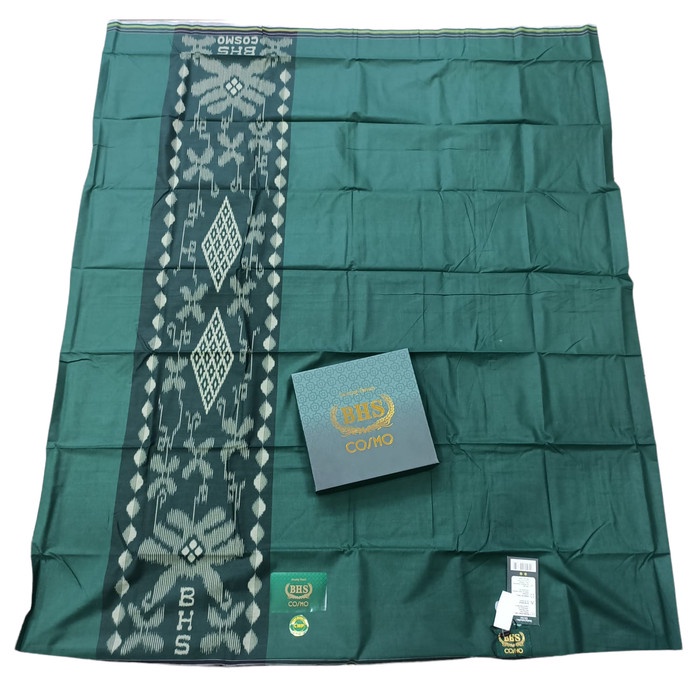 {FamilyStore} sarung bhs cosmo original - hijau botol Limited