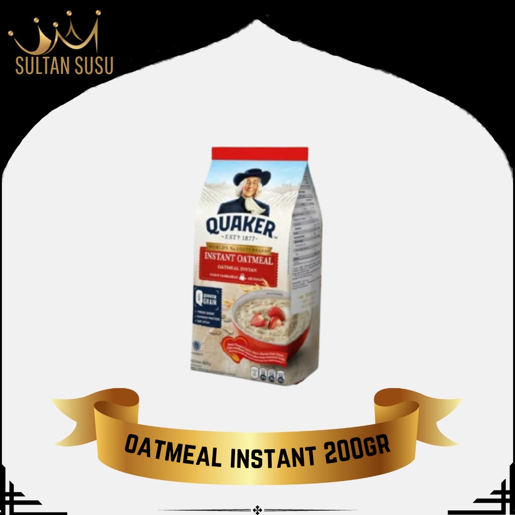 Jual Quaker Oat Instant Oatmeal 200gr/Sultansusu Shopee Indonesia
