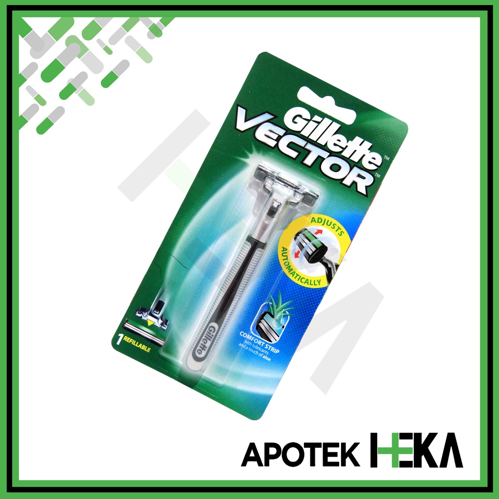 Gillette Vector Razor - Pisau Cukur Alat Cukur Pria (SEMARANG)