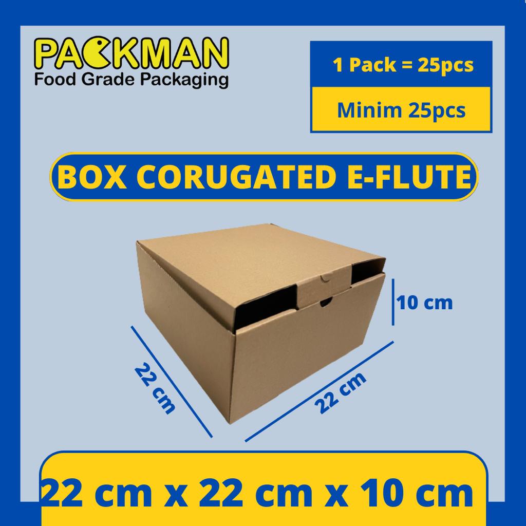 

KARDUS 22x22x10 cm / BOX KARTON CORUGATED DIECUT E-FLUTE / HAMPERS PACKING ONLINE