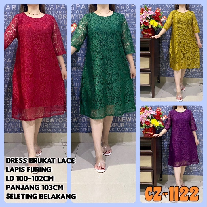 mamabebe' dress full brukat CZ-1122