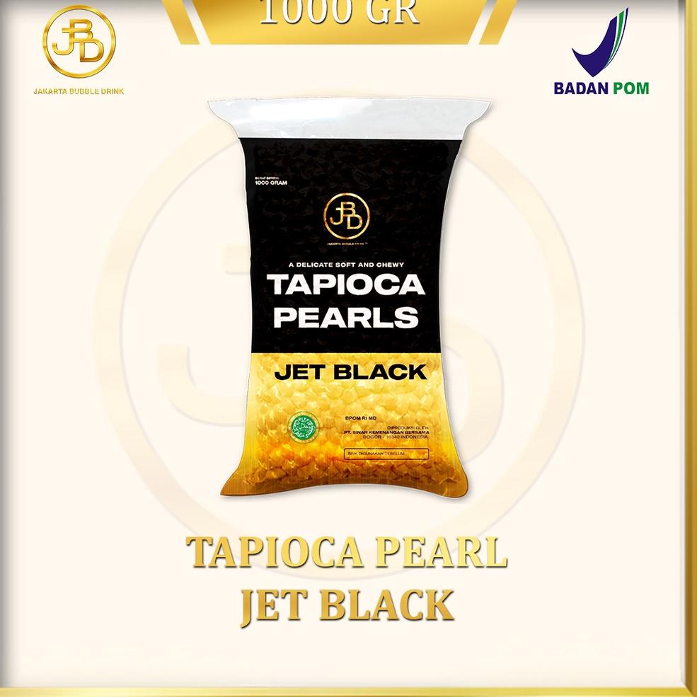 

(PROMO BGS63) TAPIOCA JET BLACK 1 KG/ BOBA HITAM - JBD | HALAL ★
