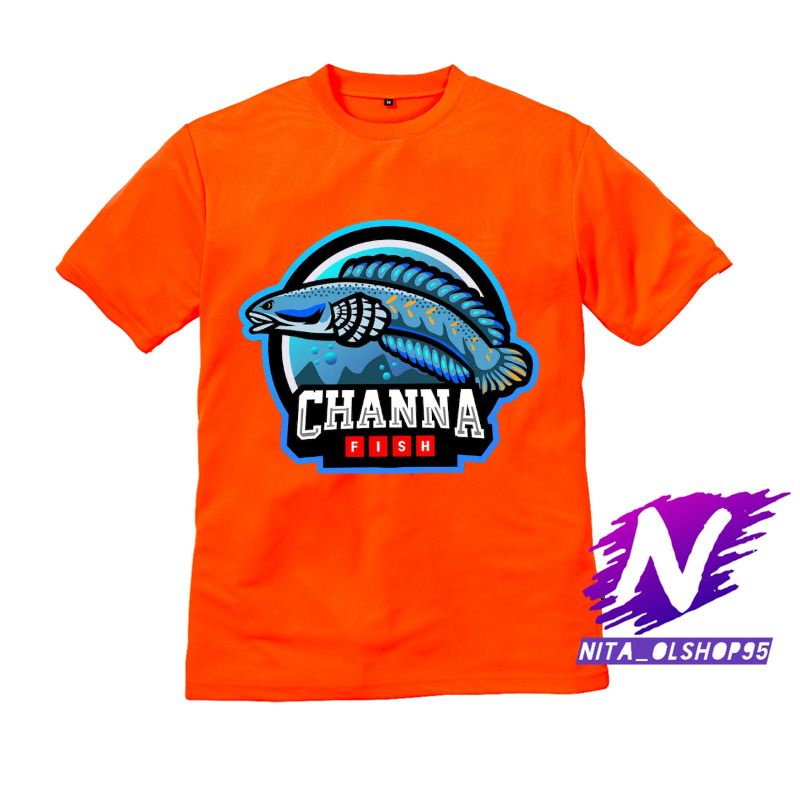 baju anak kaos anak chana gambar ikan chana