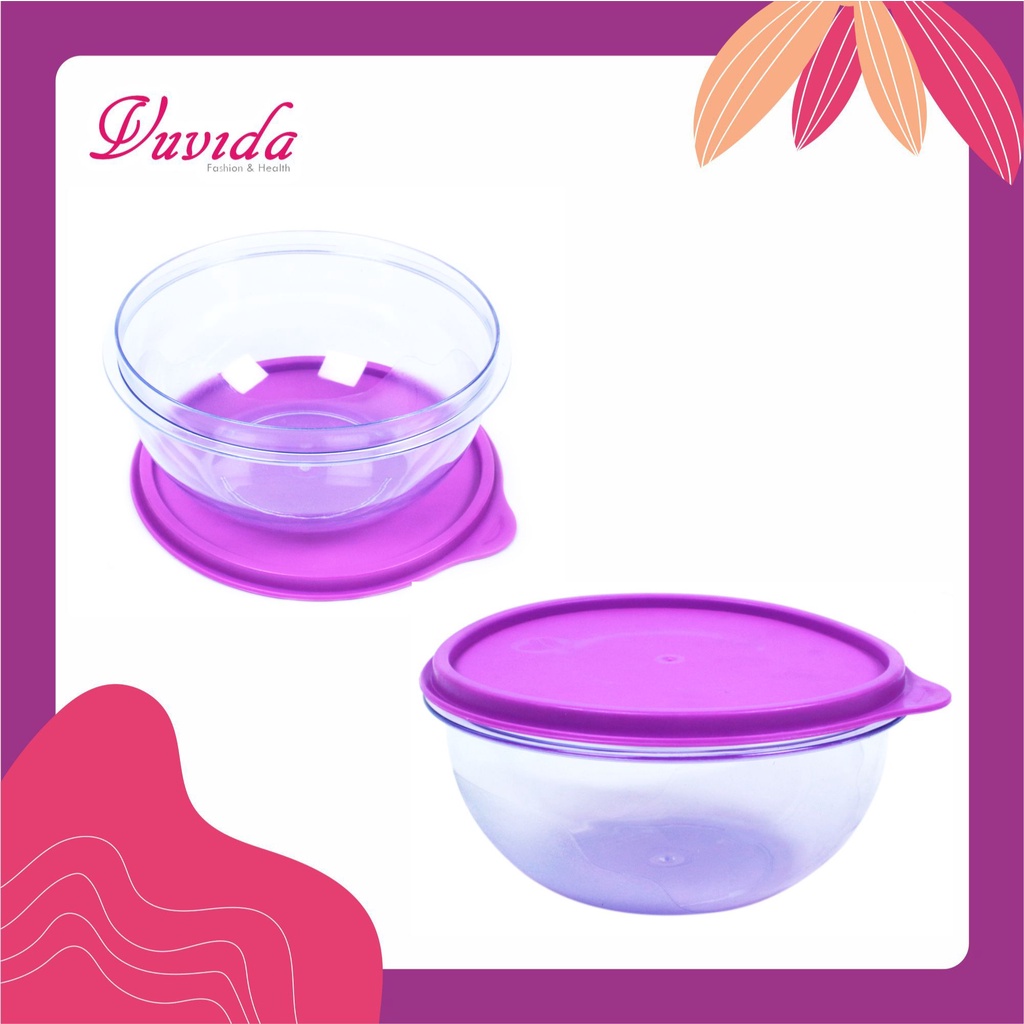 Mangkok Felisya Bowl Plastik + Tutup 1200 ml