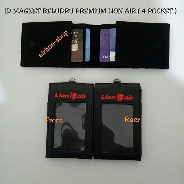 Dompet Id Card Magnet Premium 4 Pocket Lion Air