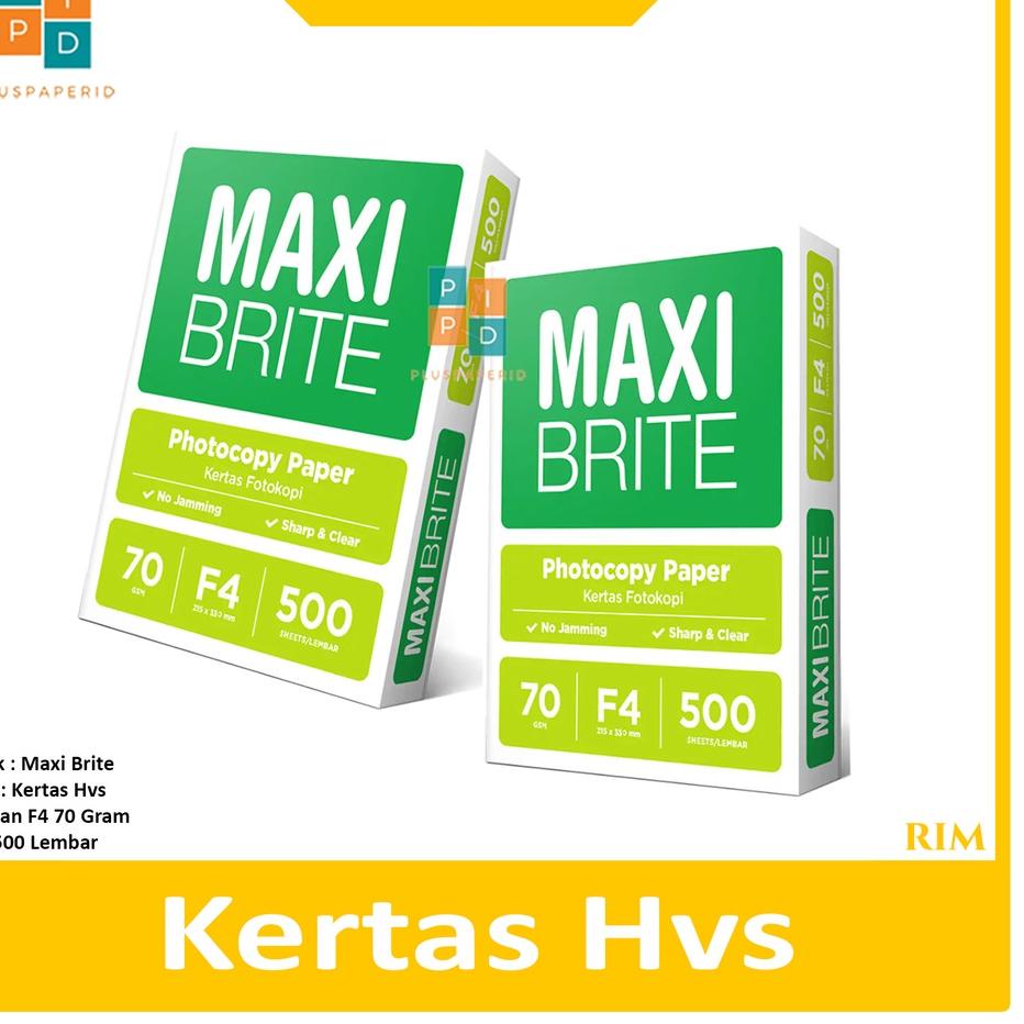 

Hot Maxi Brite Kertas Fotocopy Ukuran F4 70 - Rim ✓