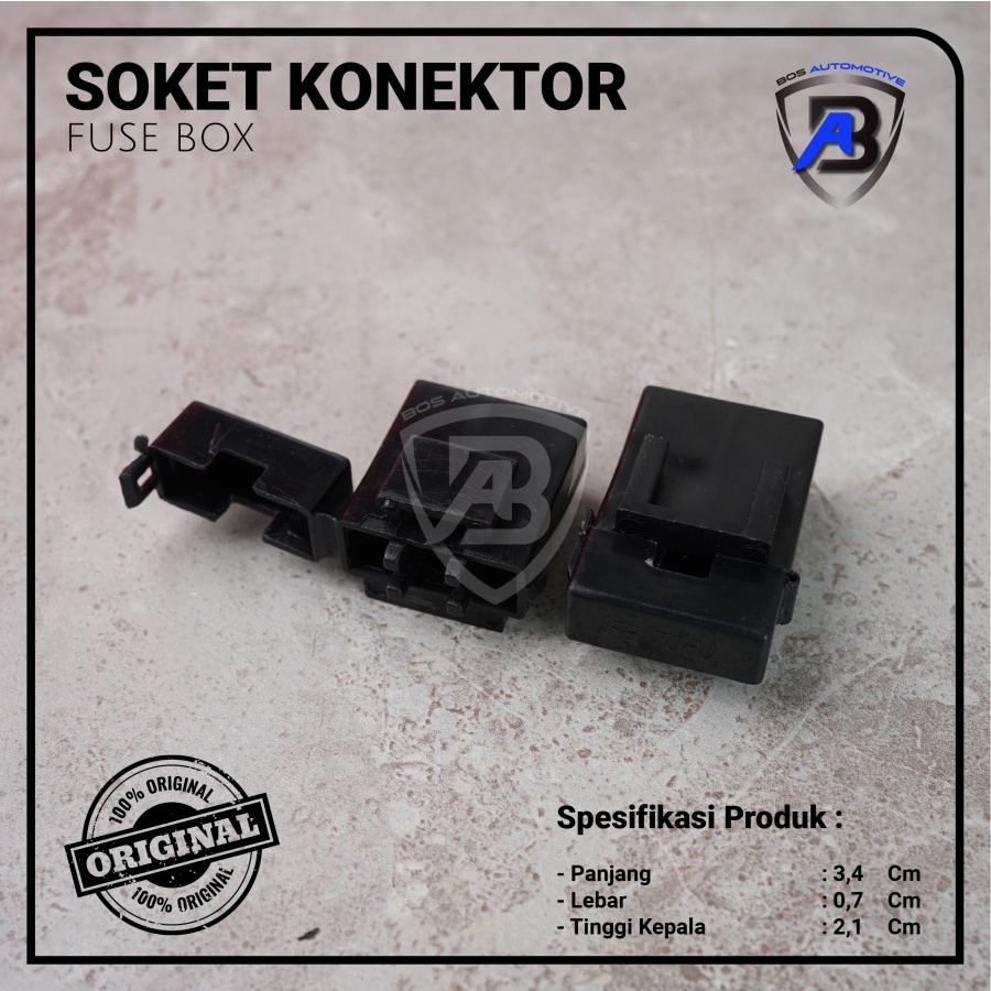 Rumah Sikring FB 045U / Socket Sekring Fuse Box / Soket Sikring FB 706 Hitam (KOSONGAN)