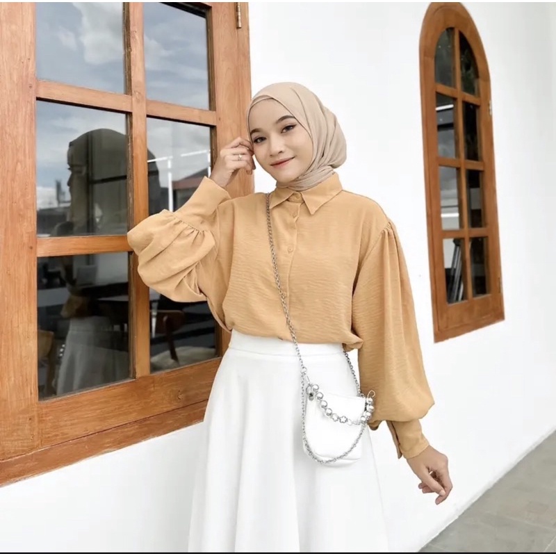 PEVITA BLOUSE PUFFY CRINKLE