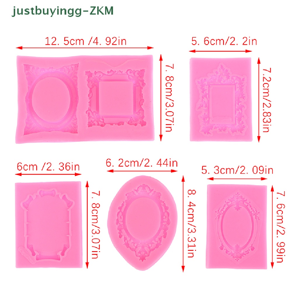 [Tinggal Belig] 1Pc Cetakan Fondant Renda Gulir Bingkai Foto Silikon Permen Kue Border Dekorasi [RICO]