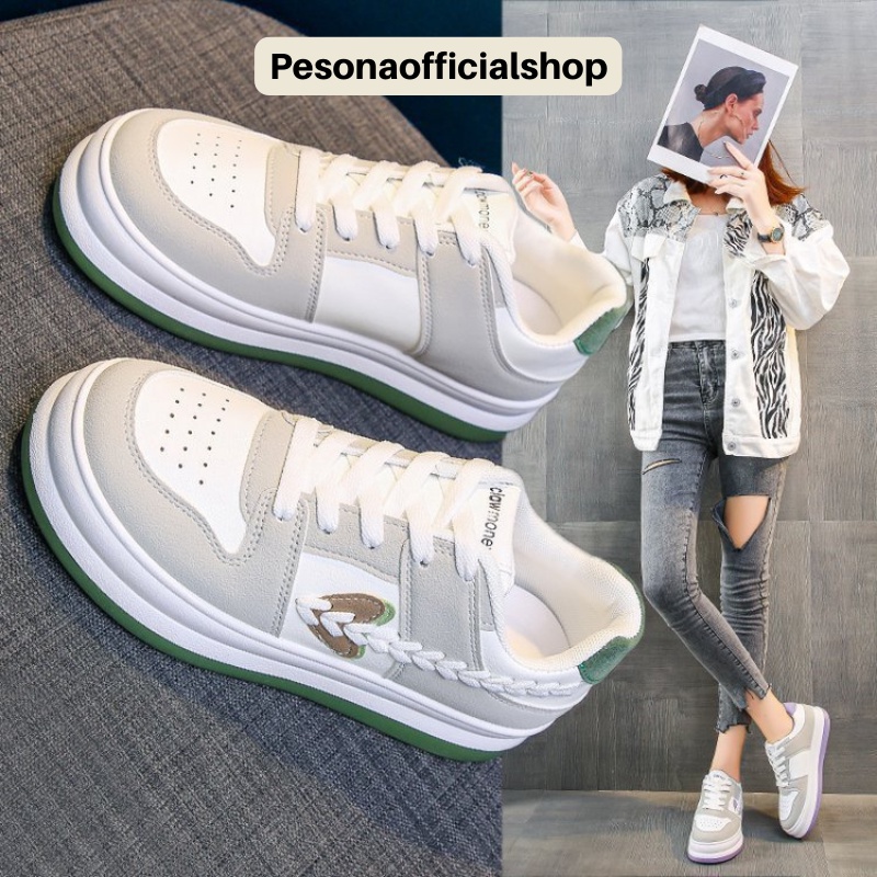 COD POS 1230  Sepatu Sneakers Wanita Import Premium Casual Sport