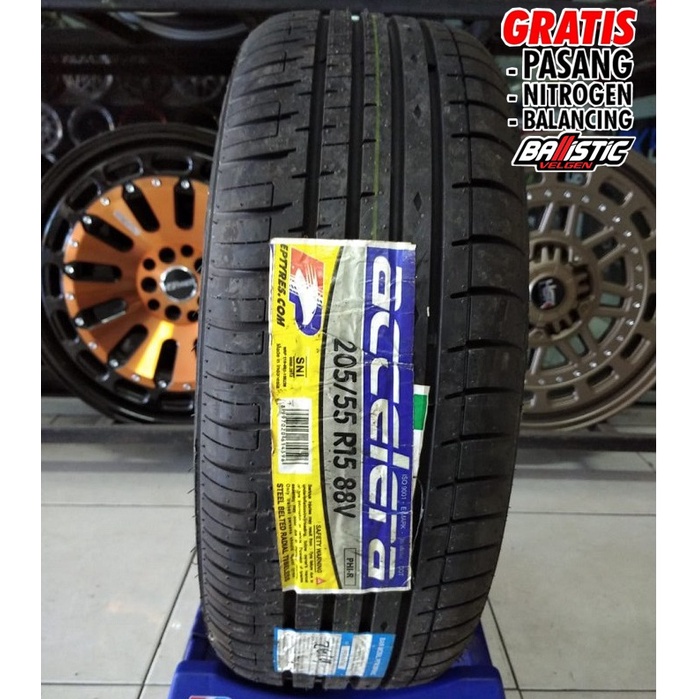 Ban mobil murah Ring 15 205/55 merek Accelera PHI-R 205 55 R15 ban tubles ring 15