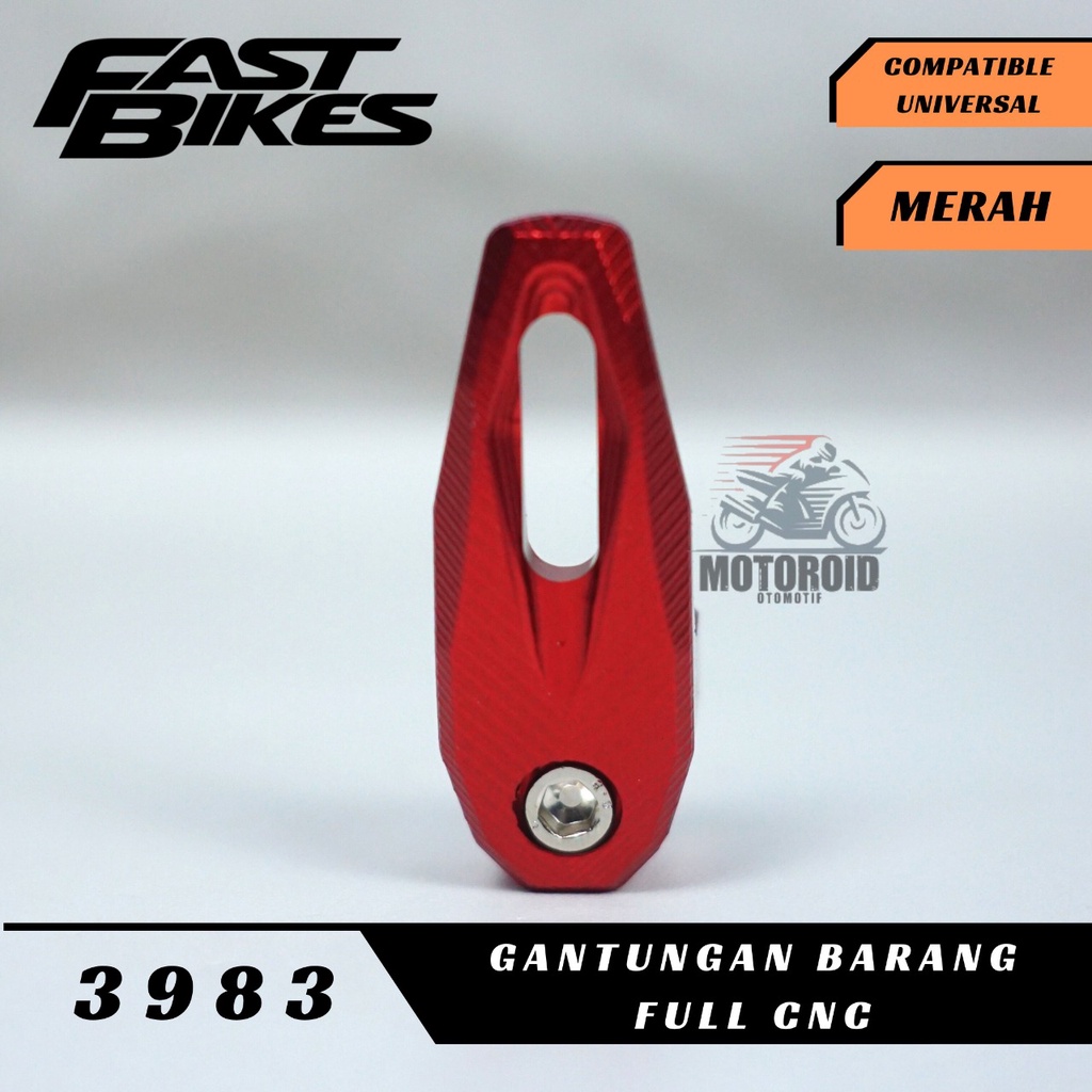 gantungan barang full cnc aluminium standar fastbikes universal semua motor masuk