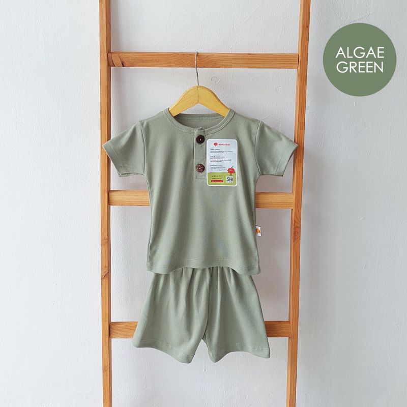 Setelan Kabochan Leon set Pendek earth colors / Setelan Kabochan polos pendek cellestial katun comfort